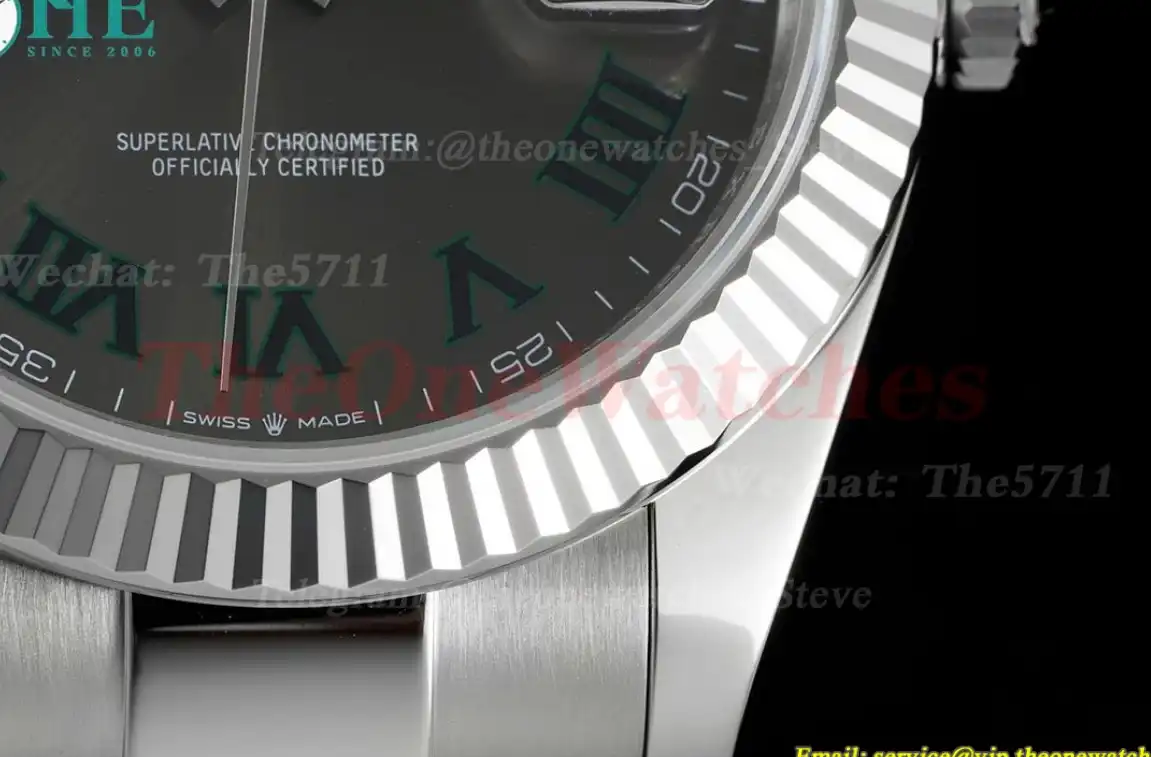 Datejust 126334 41mm Oyster 904L Grey Rmn SS SS WF VR3235