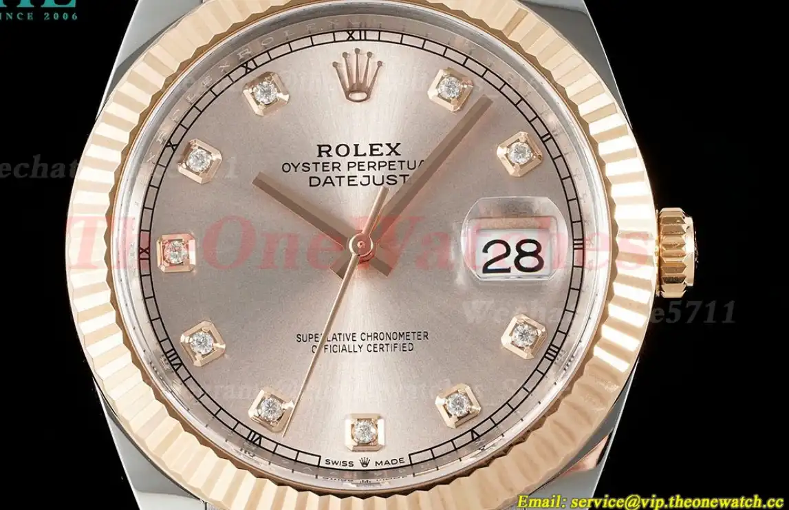 Datejust 126331 41mm Jub RG SS champagne Dia Clean SH3235