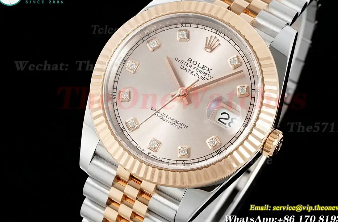 Datejust 126331 41mm Jub RG SS champagne Dia Clean SH3235