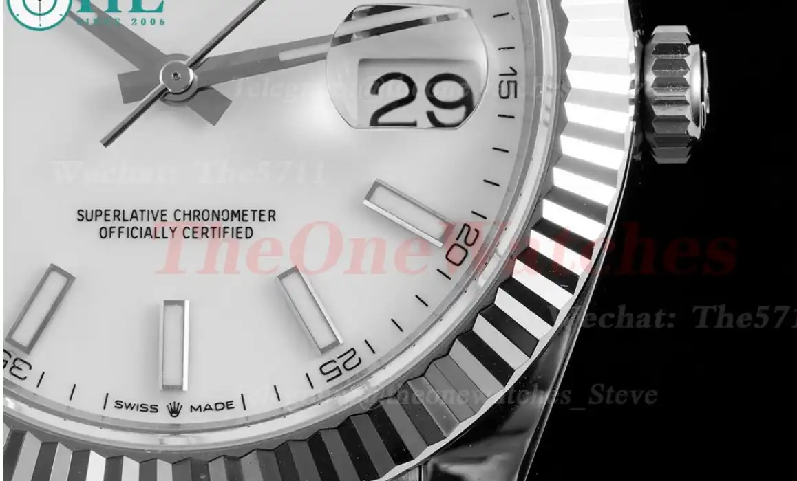 Datejust 126334 41mm Jubilee 904L SS SS White Stk King VR3235