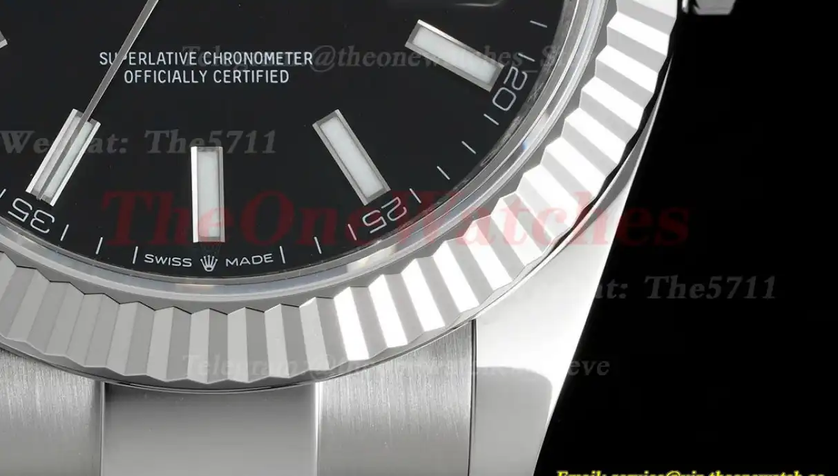 Datejust 126334 41mm Oyster 904L Black SS SS WF VR3235