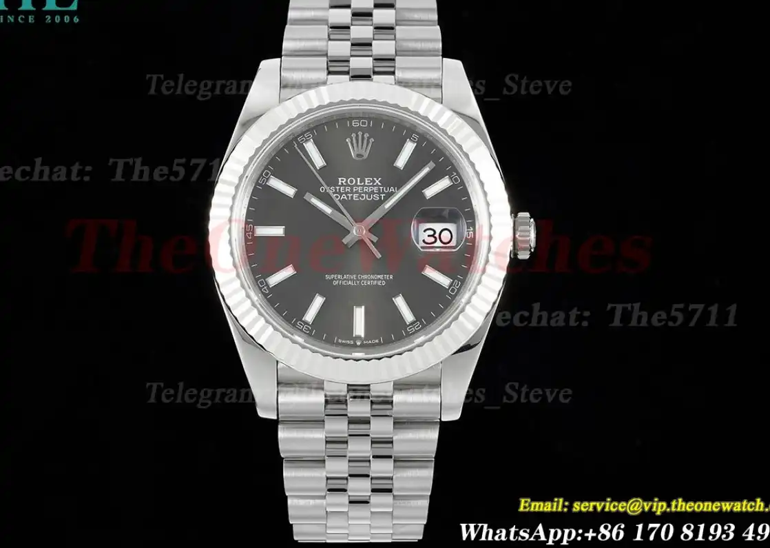 Datejust 126334 41mm Jubilee 904L Grey SS SS WF VR3235