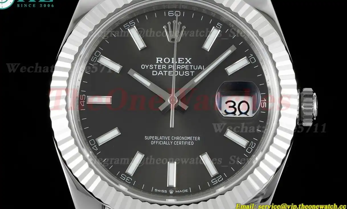 Datejust 126334 41mm Jubilee 904L Grey SS SS WF VR3235