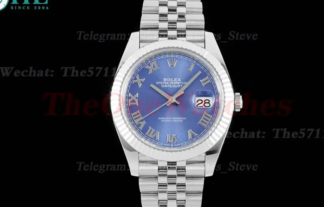 Datejust 126334 41mm Jubilee 904L SS SS Blue Rmn King VR3235