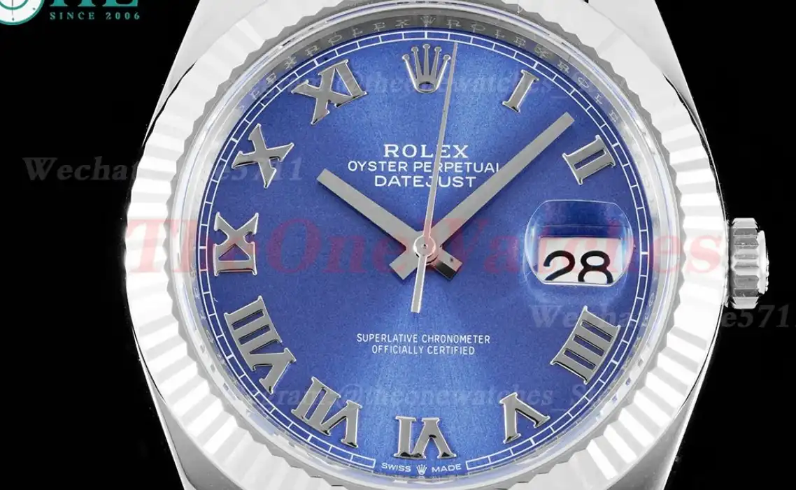 Datejust 126334 41mm Jubilee 904L SS SS Blue Rmn King VR3235