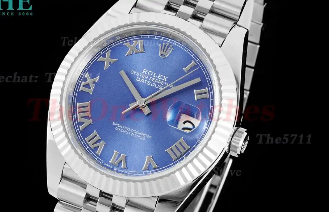 Datejust 126334 41mm Jubilee 904L SS SS Blue Rmn King VR3235