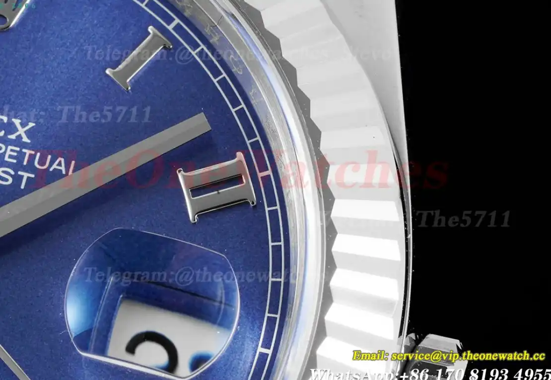 Datejust 126334 41mm Jubilee 904L SS SS Blue Rmn King VR3235