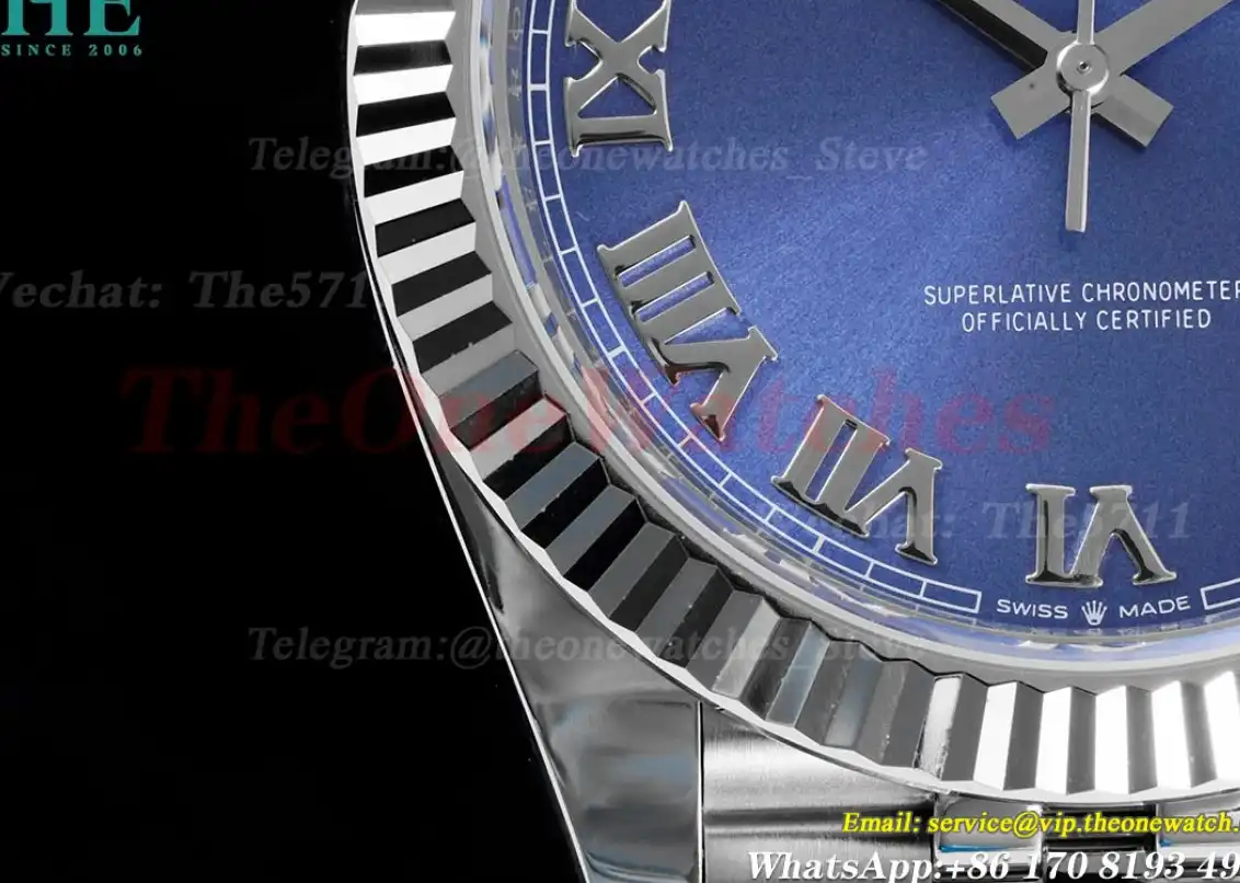 Datejust 126334 41mm Jubilee 904L SS SS Blue Rmn King VR3235