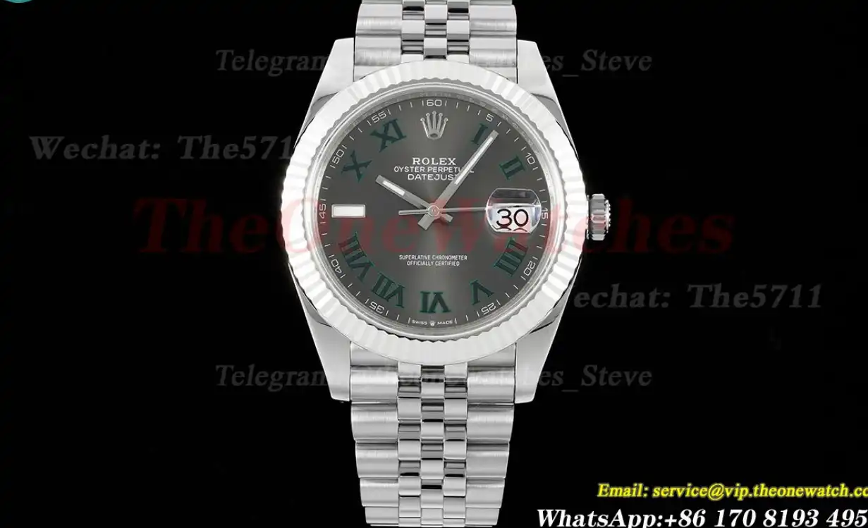 Datejust 126334 41mm Jubilee 904L Grey Rmn SS SS WF VR3235