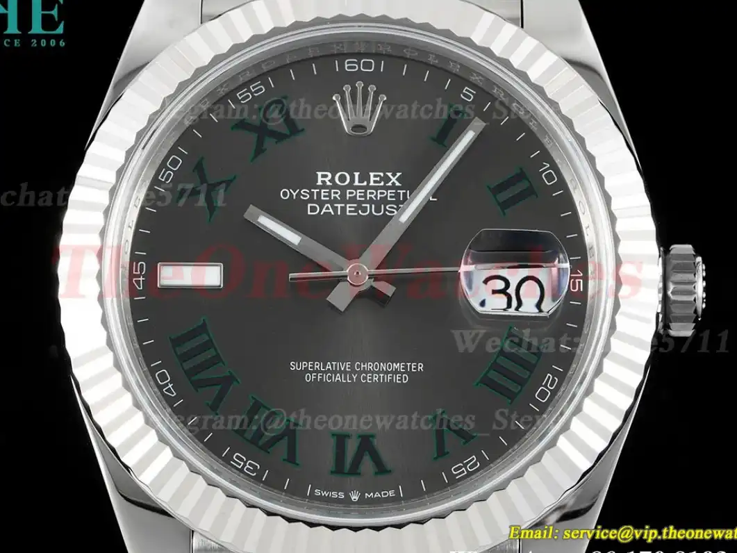 Datejust 126334 41mm Jubilee 904L Grey Rmn SS SS WF VR3235