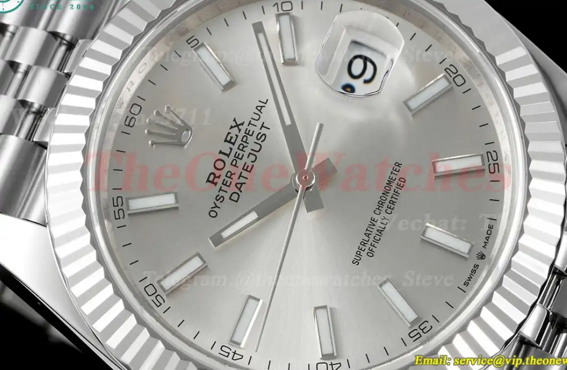 Datejust 126334 41mm Jubilee 904L Silver SS SS WF VR3235