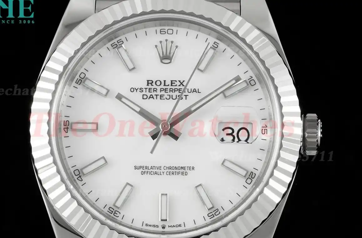 Datejust 126334 41mm Jubilee 904L White SS SS WF VR3235