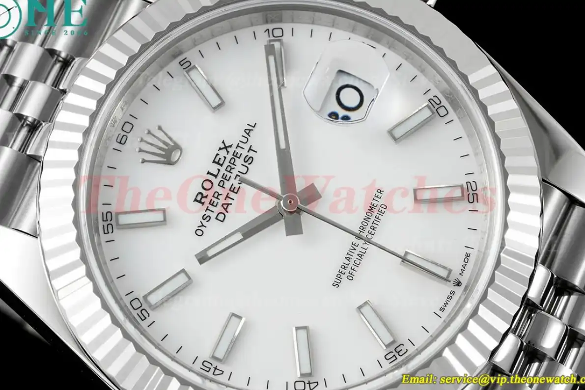 Datejust 126334 41mm Jubilee 904L White SS SS WF VR3235