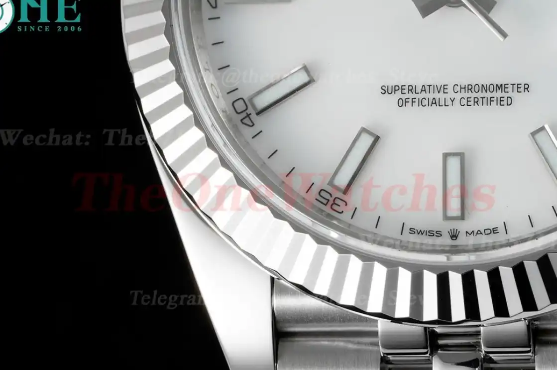 Datejust 126334 41mm Jubilee 904L White SS SS WF VR3235