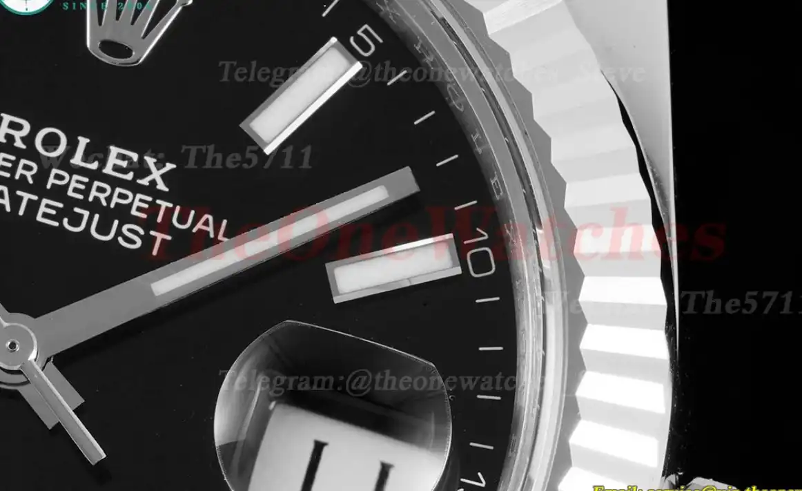 Datejust 126334 41mm Jubilee 904L SS SS Black Stk King VR3235