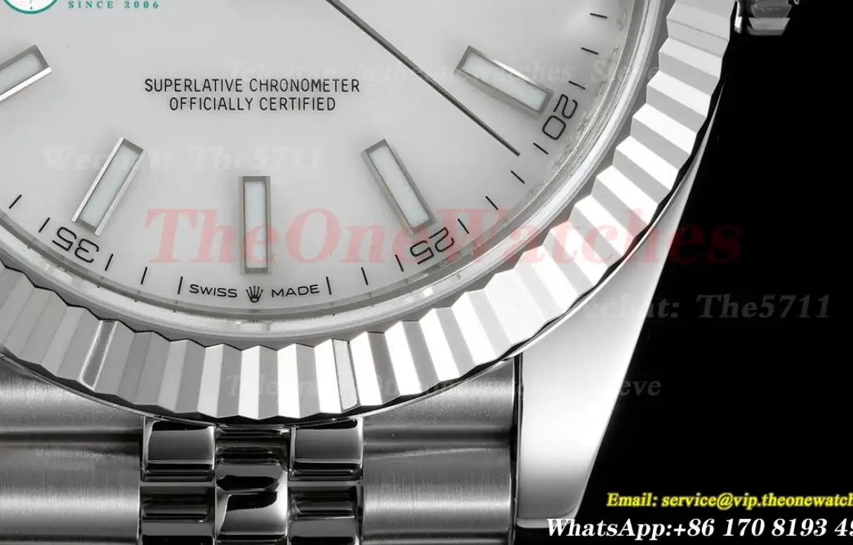 Datejust 126334 41mm Jubilee 904L White SS SS WF VR3235