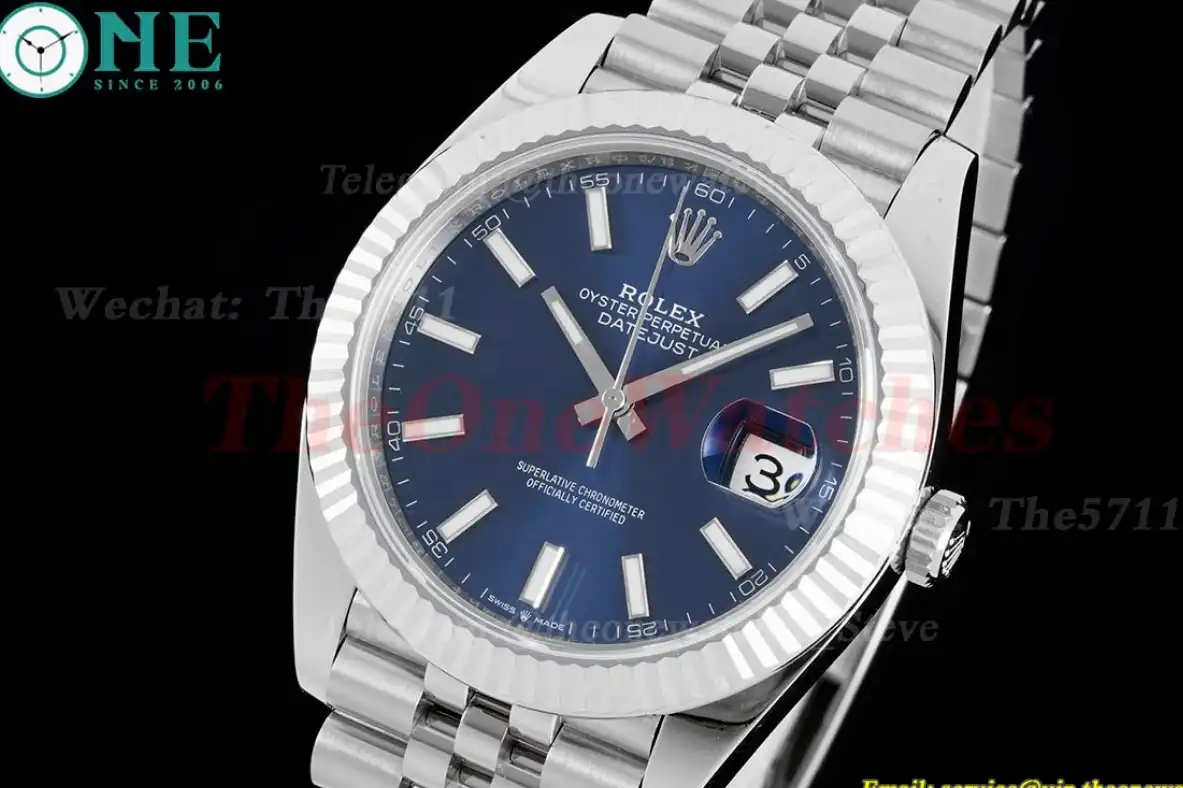 Datejust 126334 41mm Jubilee 904L SS SS Blue Stk King VR3235