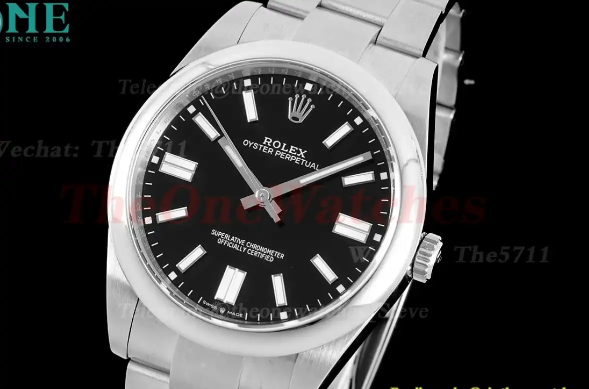 Oyster Perpetual 124300 41mm SS SS Black Stk JDF VR3230