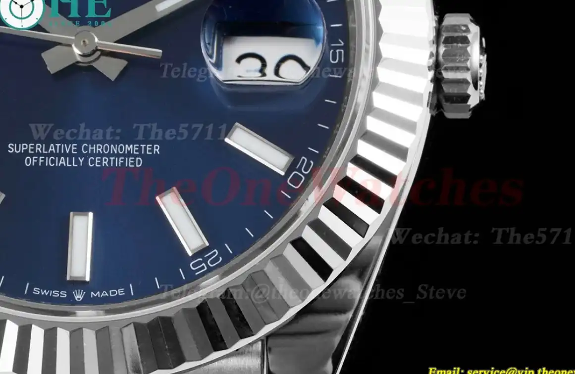 Datejust 126334 41mm Jubilee 904L SS SS Blue Stk King VR3235