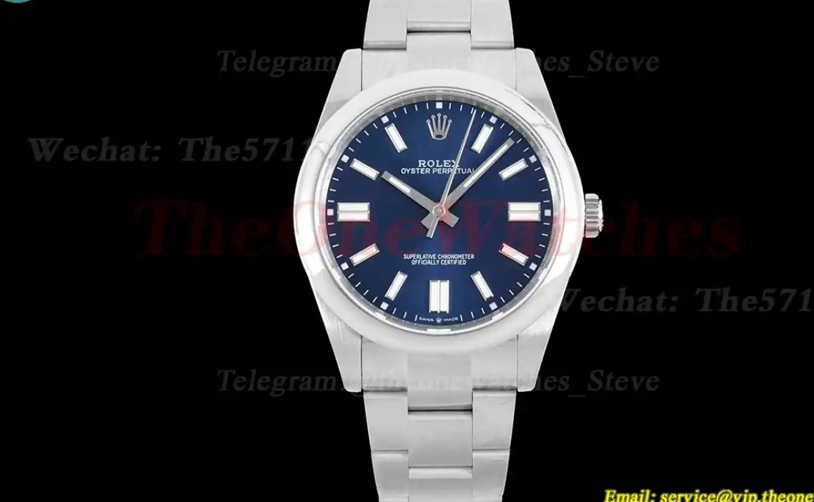 Oyster Perpetual 124300 41mm SS SS Dark Blue Dial JDF VR3230