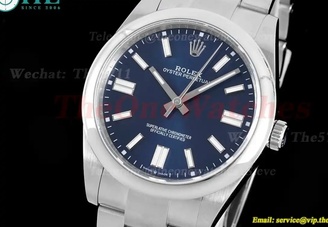 Oyster Perpetual 124300 41mm SS SS Dark Blue Dial JDF VR3230