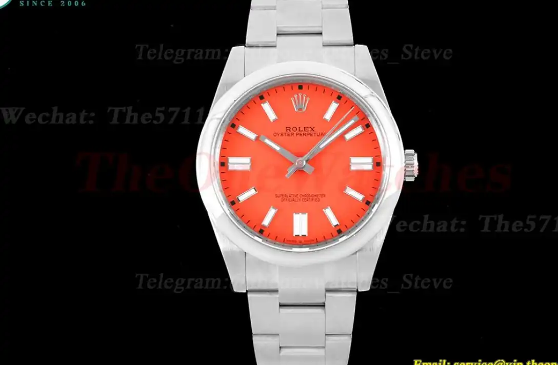 Oyster Perpetual 124300 41mm SS SS Red Stk JDF VR3230