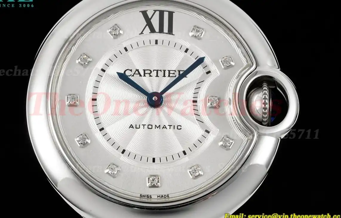 Ballon Bleu De Cartier SS SS Wht Dia 33mm Ladies 3KF A076