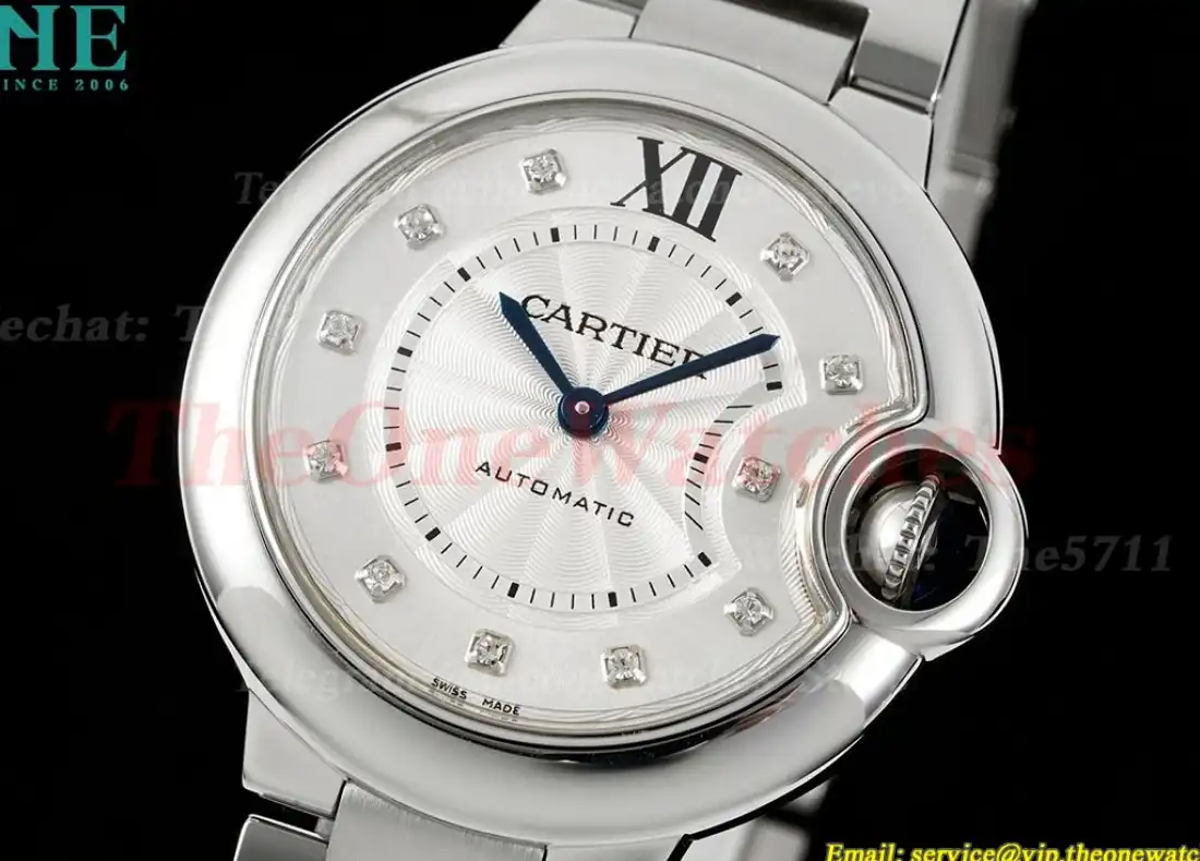 Ballon Bleu De Cartier SS SS Wht Dia 36mm 3KF A076