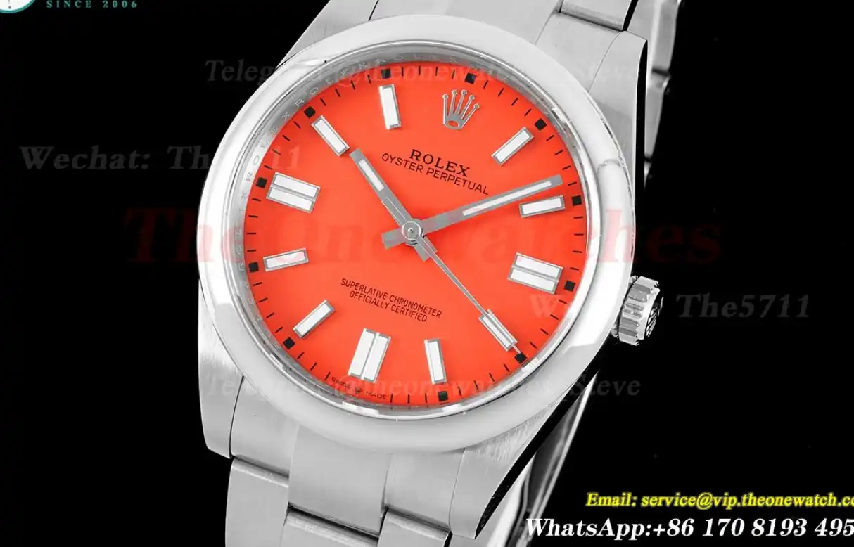 Oyster Perpetual 124300 41mm SS SS Red Stk JDF VR3230