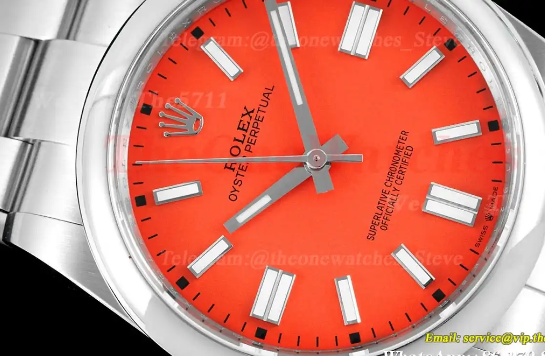 Oyster Perpetual 124300 41mm SS SS Red Stk JDF VR3230