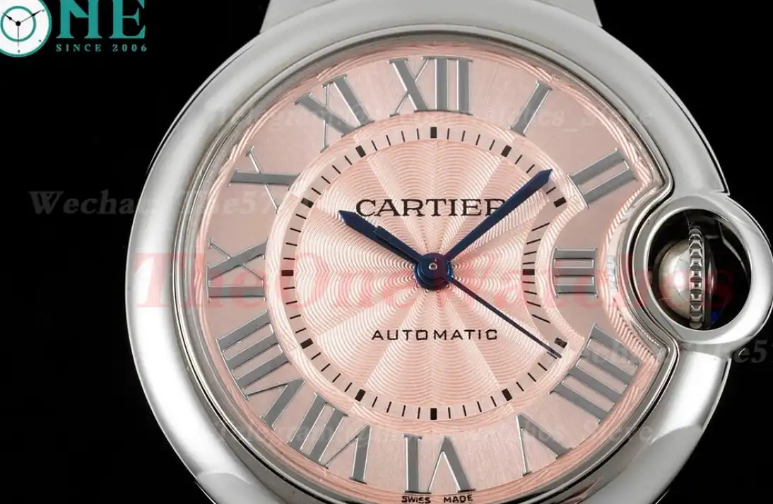 Ballon Bleu De Cartier SS SS Pink Stk 33mm Ladies 3KF A076