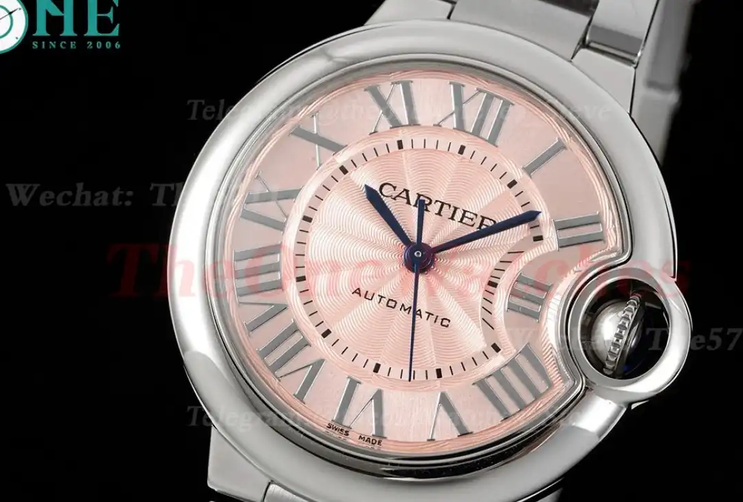 Ballon Bleu De Cartier SS SS Pink Stk 33mm Ladies 3KF A076