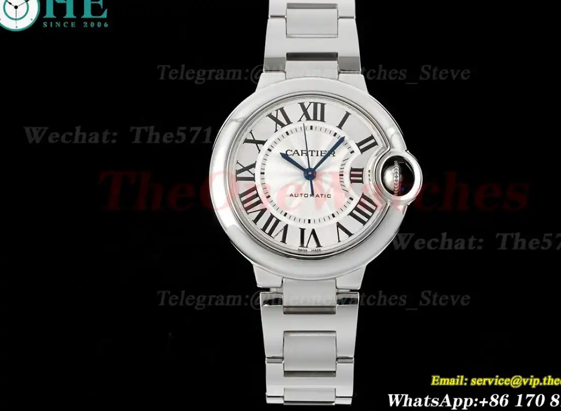 Ballon Bleu De Cartier Ladies 33mm SS SS White 3KF A076