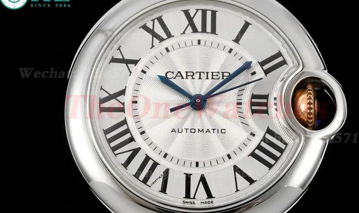 Ballon Bleu De Cartier SS RG Wht Stk 33mm Ladies 3KF A076