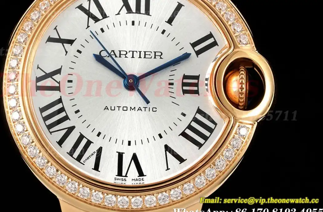 Ballon Bleu De Cartier RG RG Wht Dia 33mm Ladies 3KF A076