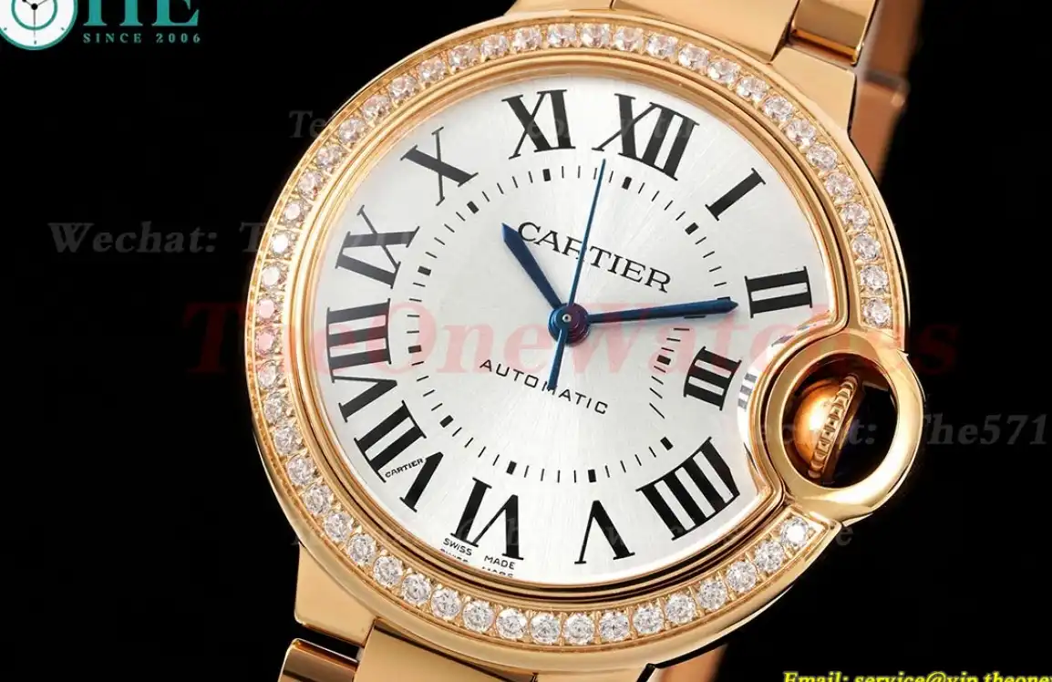 Ballon Bleu De Cartier RG RG Wht Dia 33mm Ladies 3KF A076