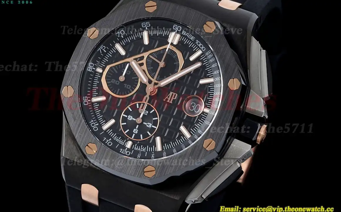 Royal Oak Offshore 44mm Ceramic RU RG Markers APF A3126