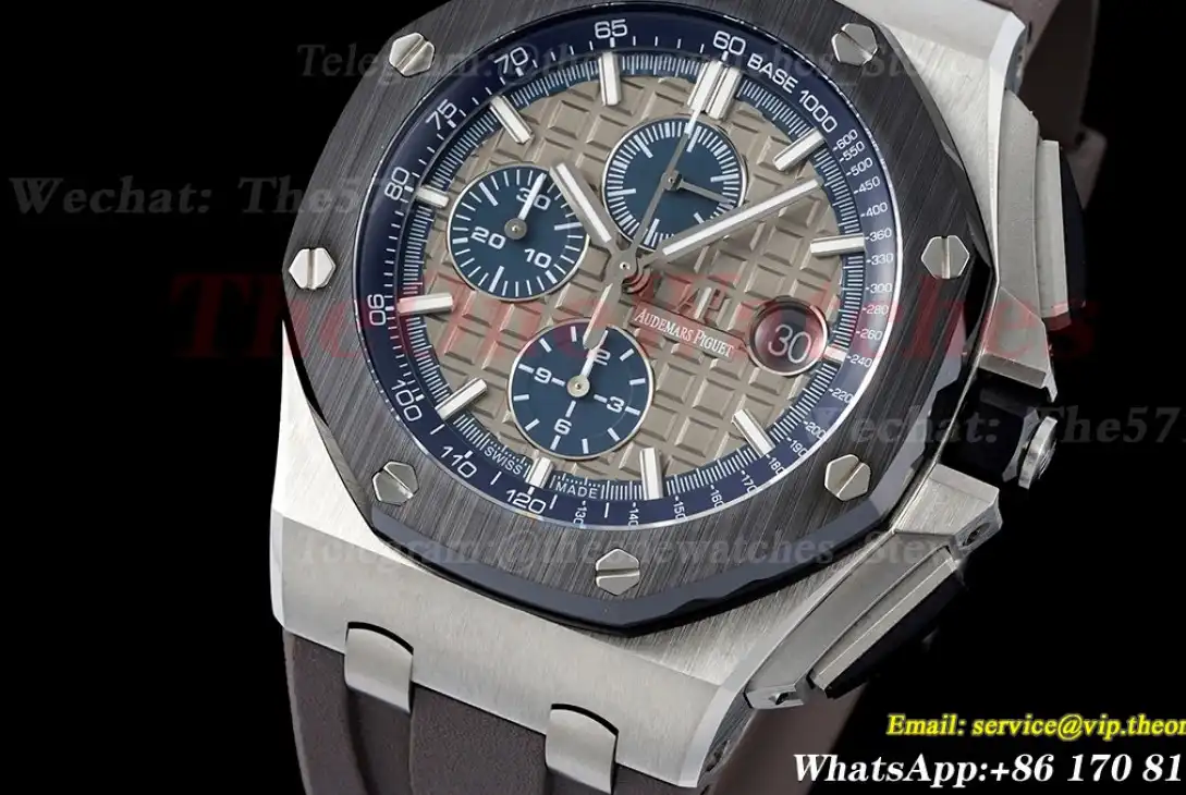 Royal Oak Offshore 44mm Ceramic Bezel SS RU APF A3126