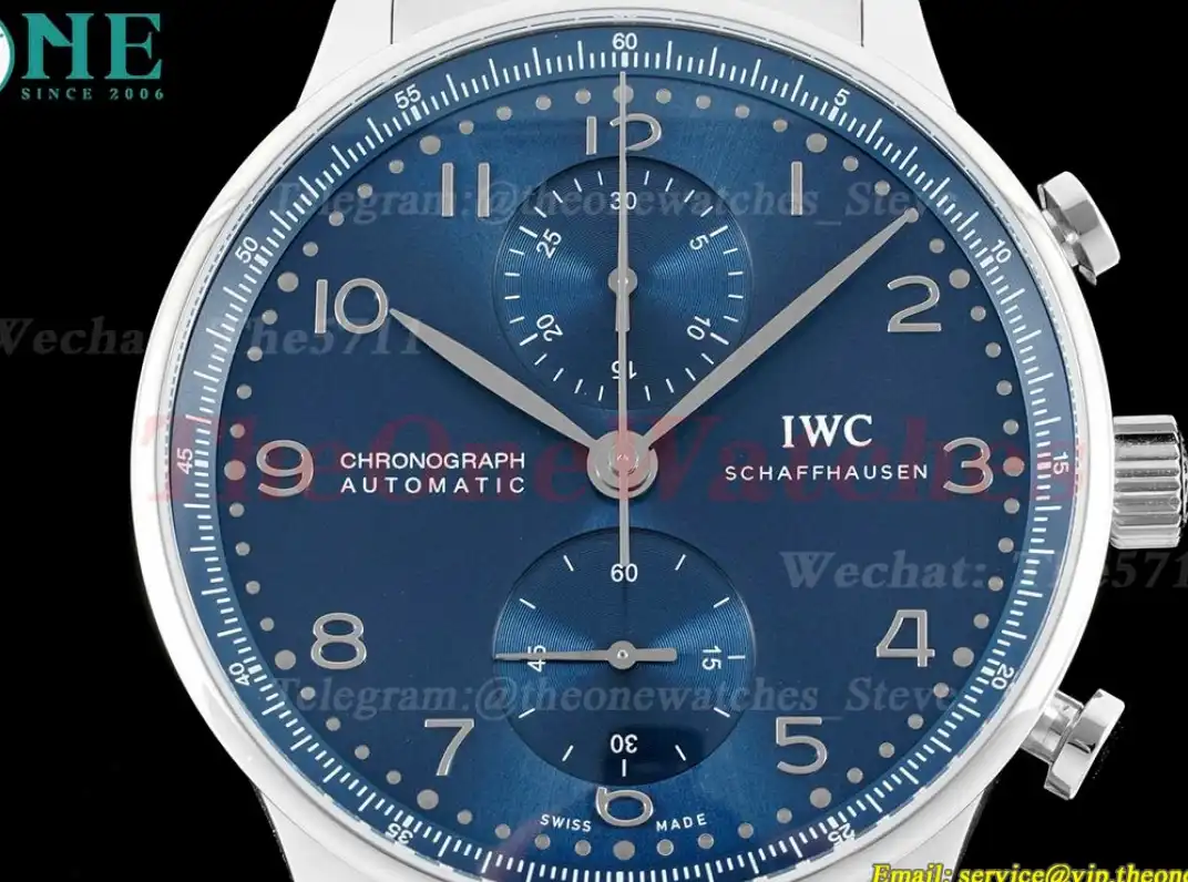 Portuguese Chrono 41mm SS SS Blue Dial RSF A69355