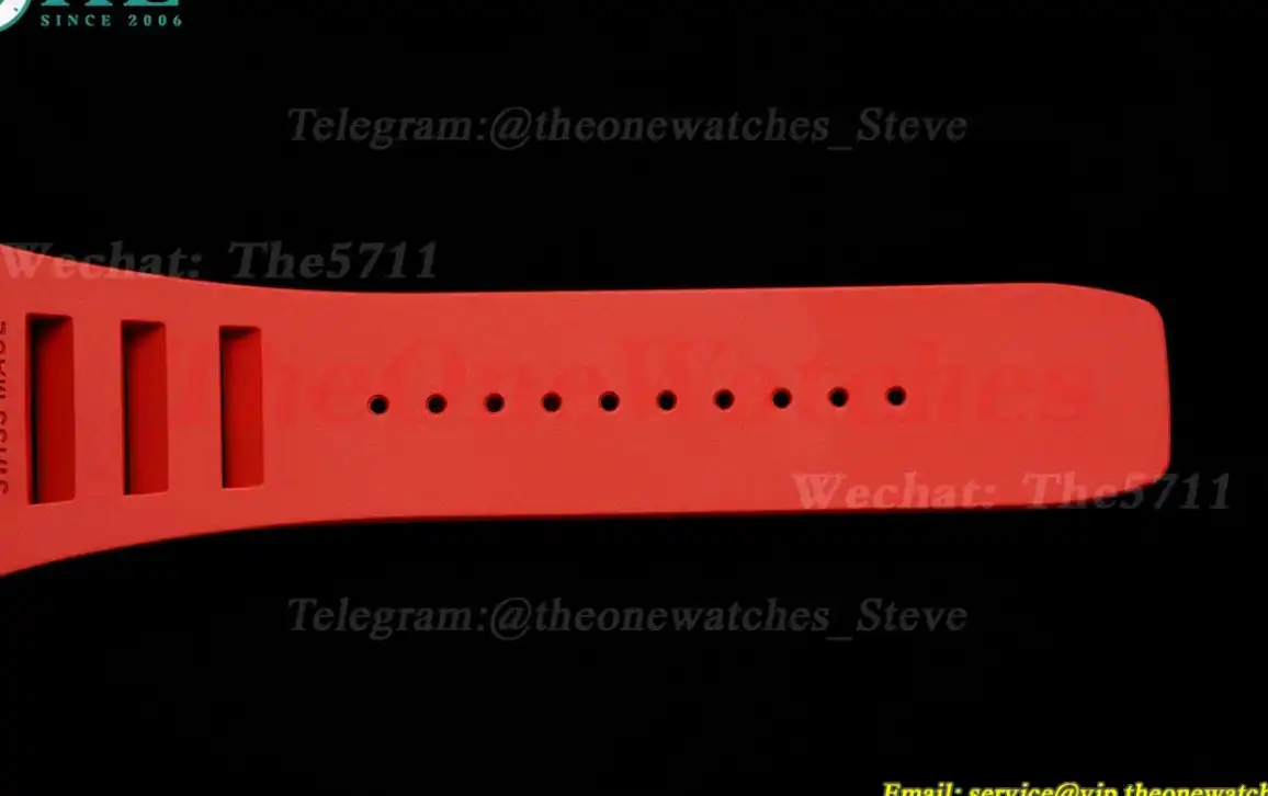 RM055 NTPT RU Red Crown on Red Rubber Strap ZF RMUL2 Super Clone