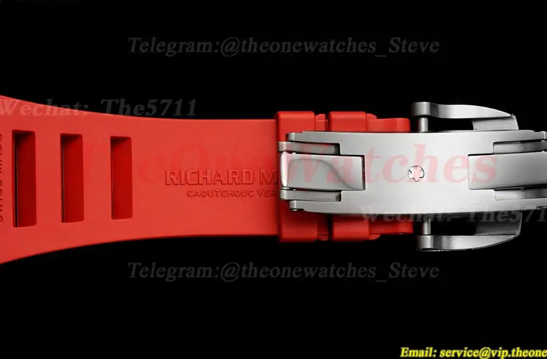 RM055 NTPT RU Red Crown on Red Rubber Strap ZF RMUL2 Super Clone