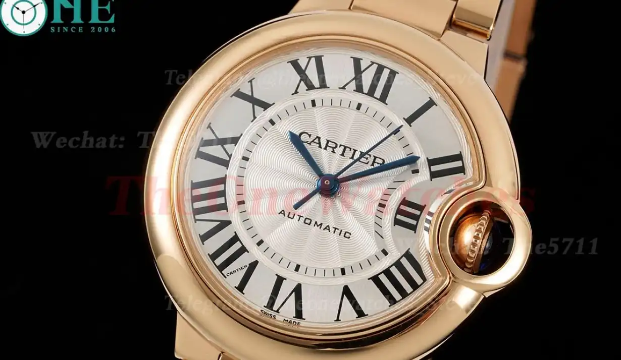 Ballon Bleu De Cartier RG RG Wht Stk 33mm Ladies 3KF A076