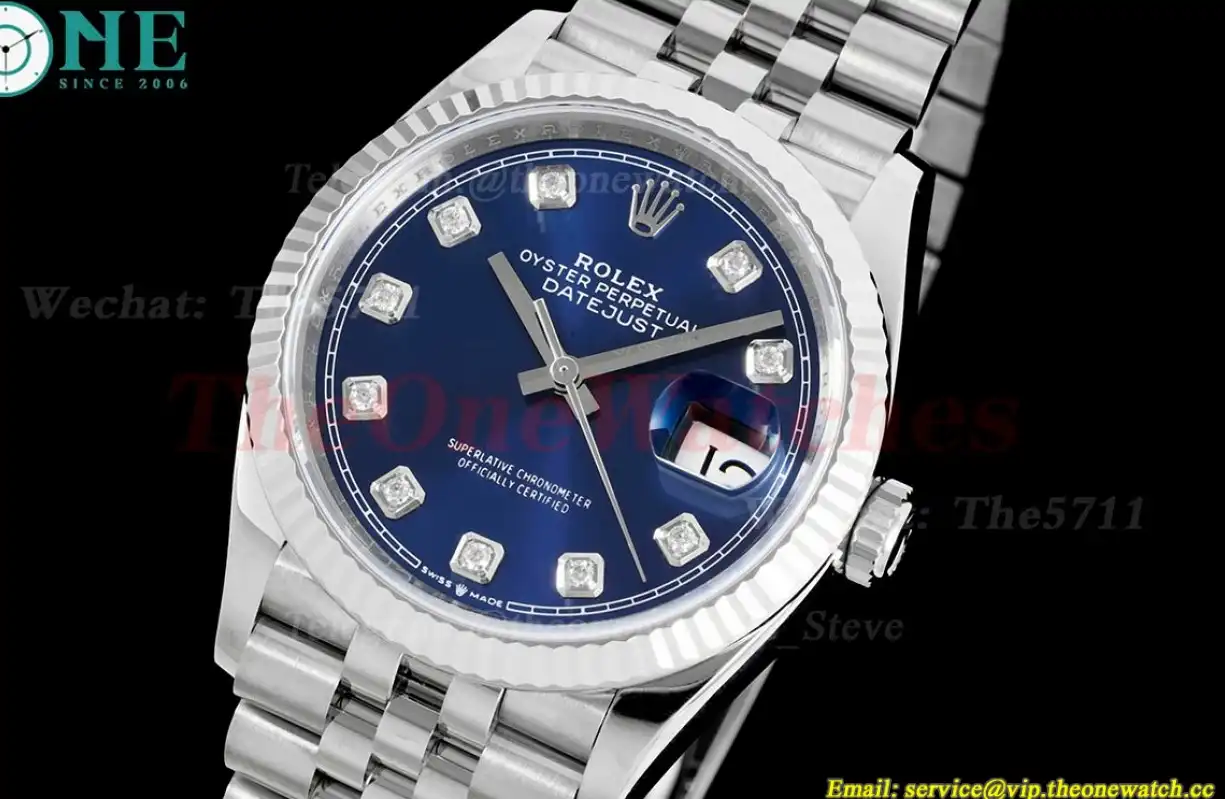 Datejust 126234 36mm Jub SS SS Blue Dia VSF VS3235