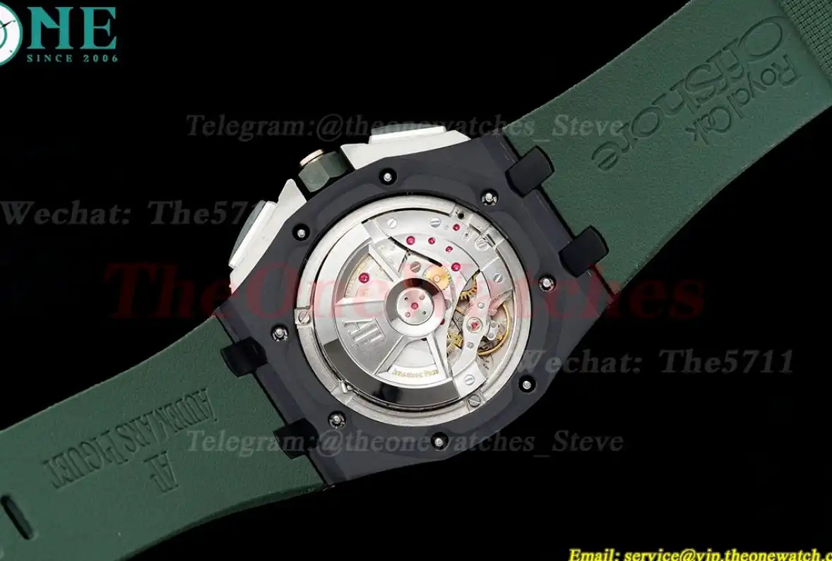 Royal Oak Offshore 44mm Ceramic RU Green Num APF A3126