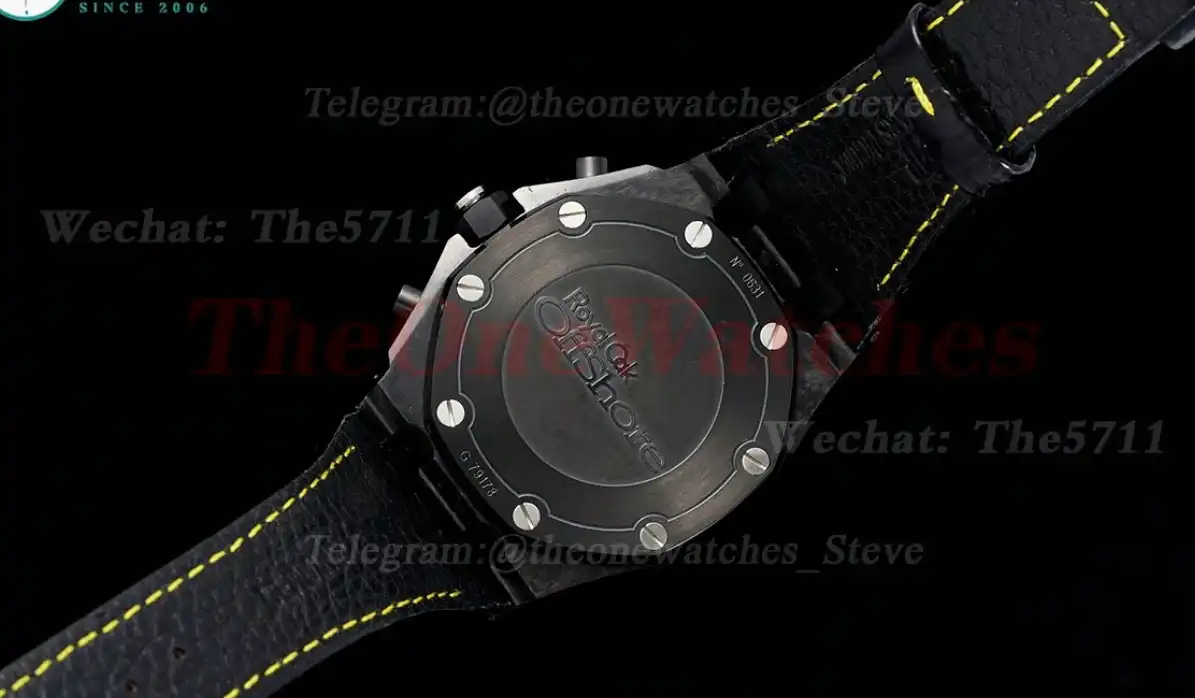 Royal Oak Offshore 42mm Cer LE Black Yellow APF A7750