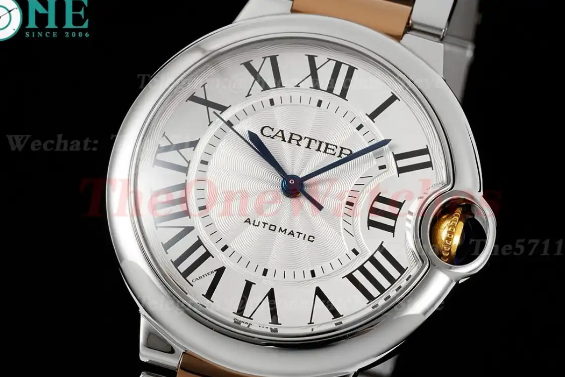 Ballon Bleu De Cartier SS RG Wht Stk 36mm 3KF A076