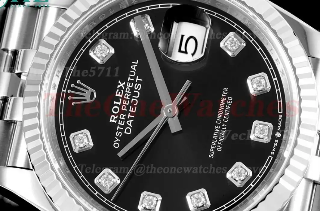 Datejust 126234 36mm Jub SS SS Black Dia VSF VS3235