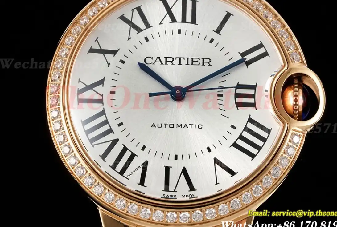 Ballon Bleu De Cartier 36mm YG YG Wht Dia 3KF A076