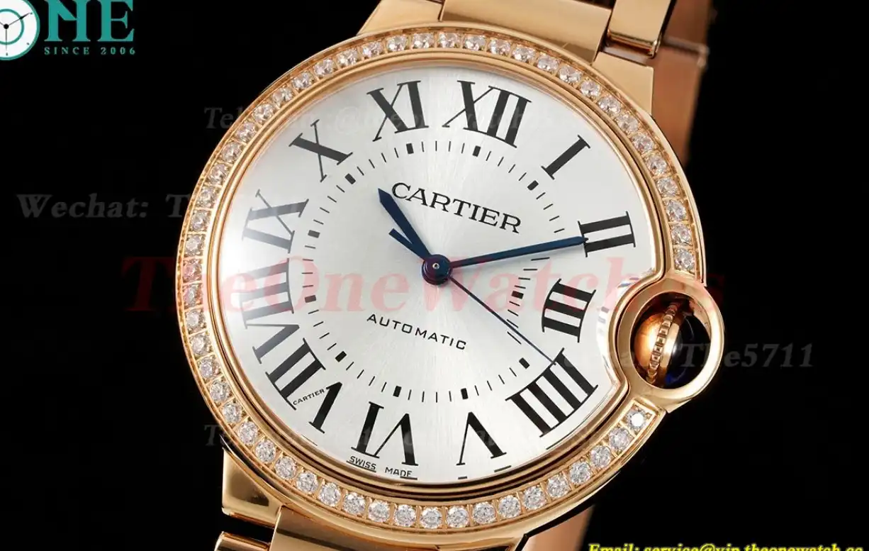 Ballon Bleu De Cartier 36mm YG YG Wht Dia 3KF A076