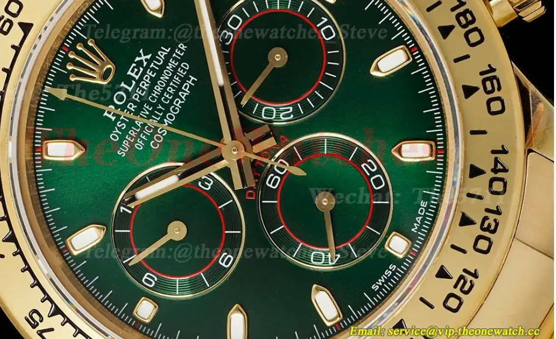 Daytona 116508 40mm YG YG Green Dial QF V3 SH4130 (Gain Weight)